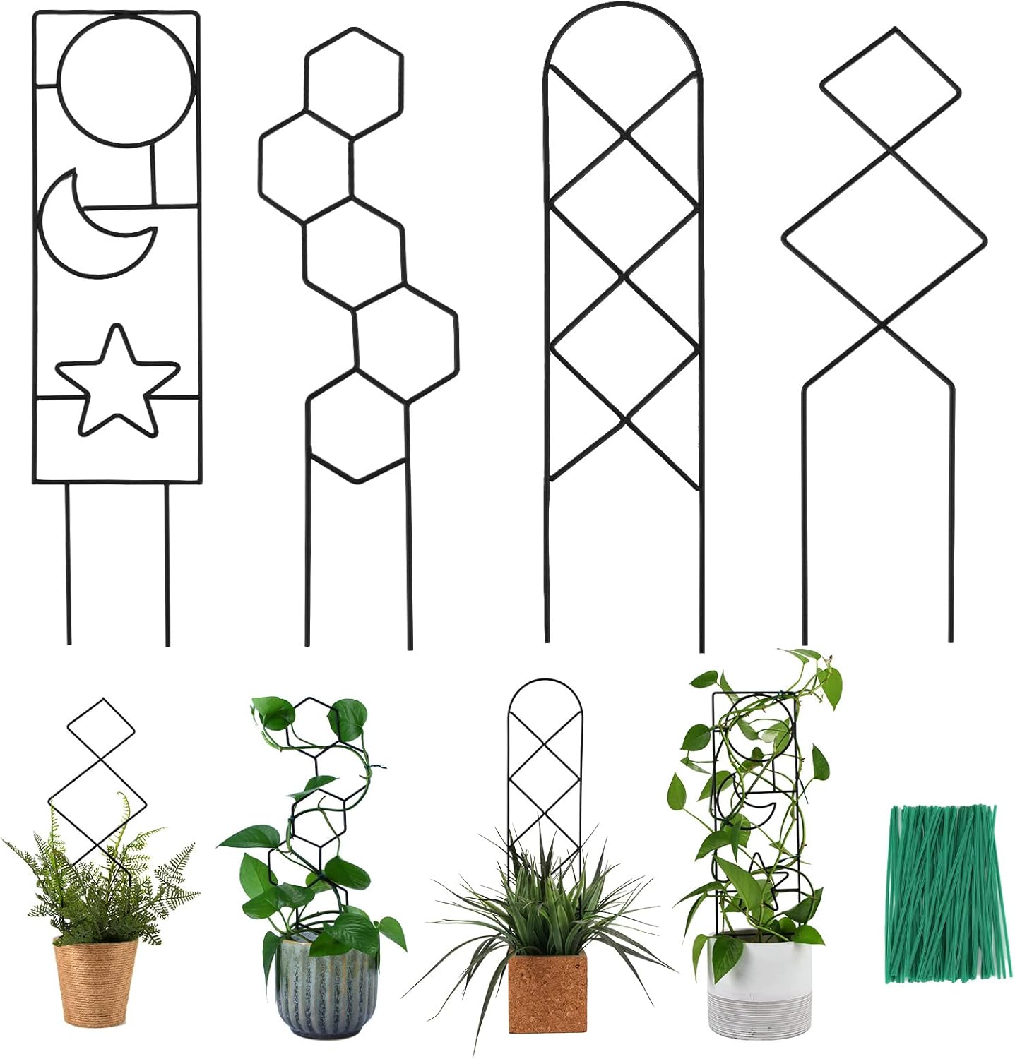 16inch Small Indoor Plant Trellis for Climbing Plants Outdoor