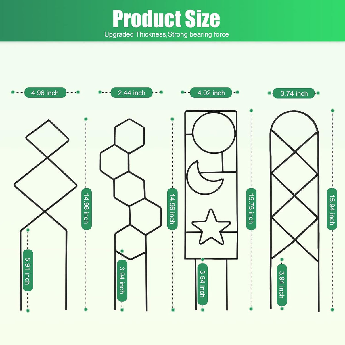 16inch Small Indoor Plant Trellis for Climbing Plants Outdoor