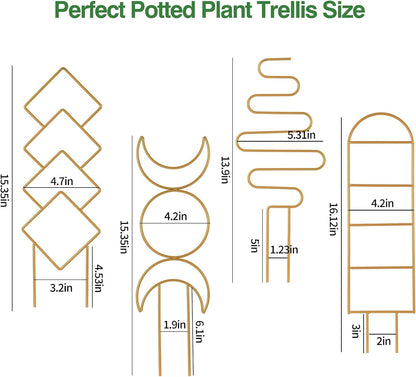 16inch Small Indoor Plant Trellis for Climbing Plants Outdoor
