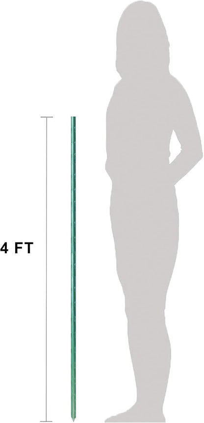 Garden Stakes 48 inch 4ft Sturdy Tomato Stakes, Plant Stakes for Outdoor Plants, Plant Support Sticks for Gardening, Pack of 50