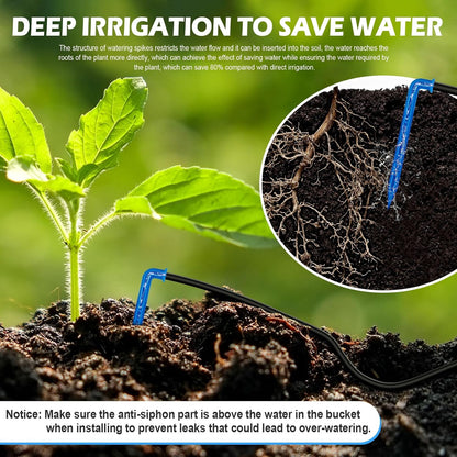 Solar Drip Irrigation System, 490 Timer Modes, 50FT Automatic Plant Watering Kit for 15 Potted Plants, IP67 Waterproof Auto Solar Irrigation Indoor and Outdoor Use for Garden,Balcony, Patio