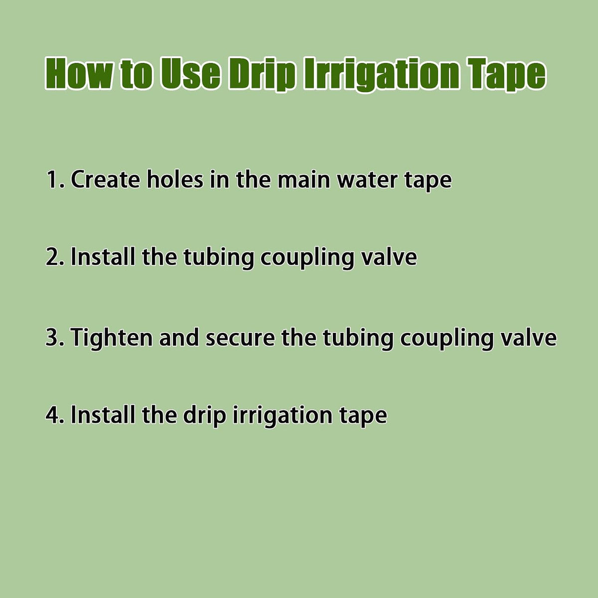 500FT 5/8" Drip Tape Irrigation Kit, 16 Mil Heavy Duty with 6" Emitter Spacing, Silver Reflective Drip Tape Helps Prevent Pecking & Biting Damage, Heat-Safe for Seedlings, Reinforced PE Material