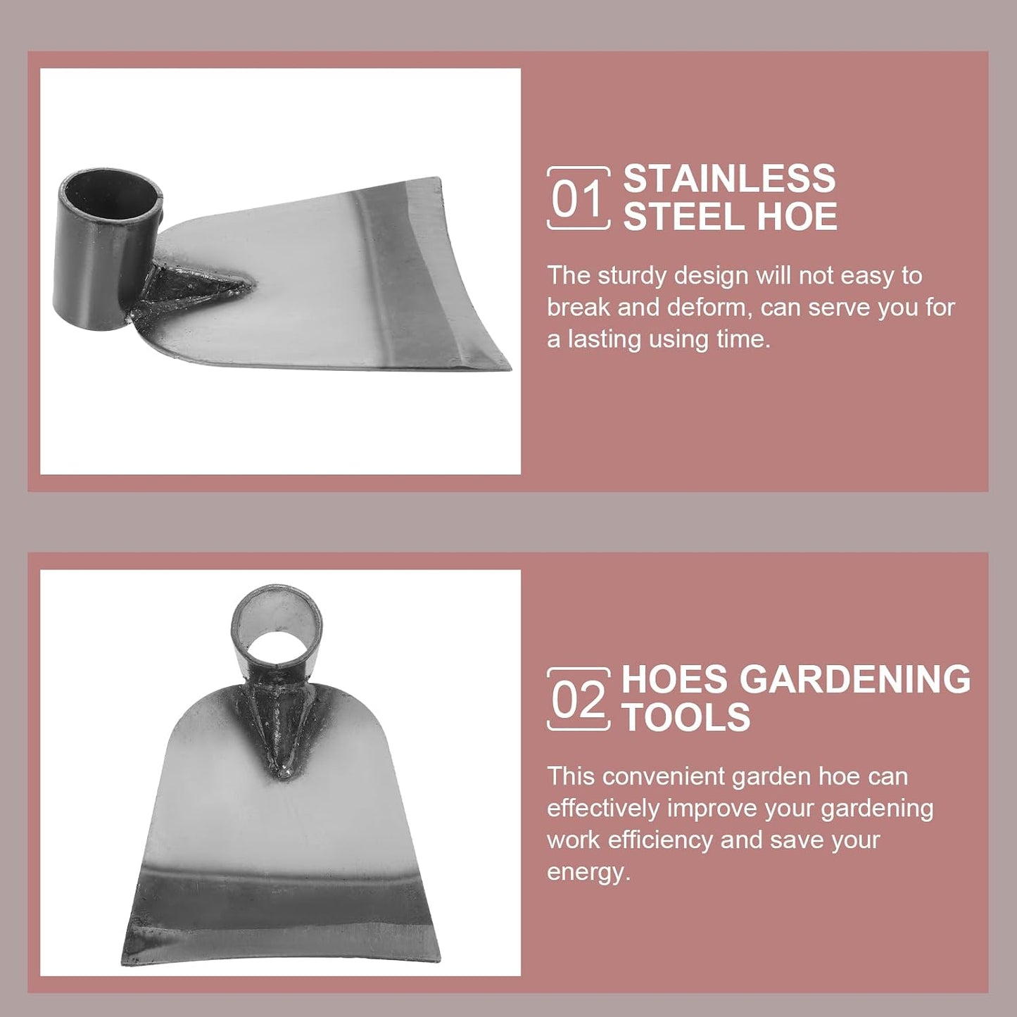 Garden Hoe Head, Heavy Duty Steel Hoe Garden Tool Replacement