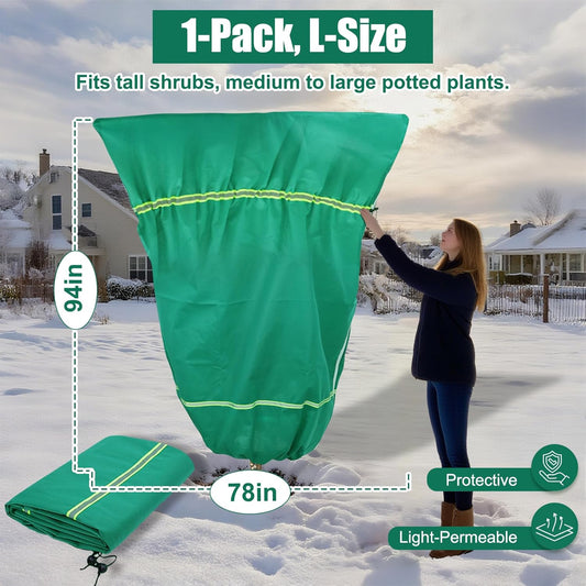 Plant Covers Freeze Protection for Winter, 78x94" Frost Blankets