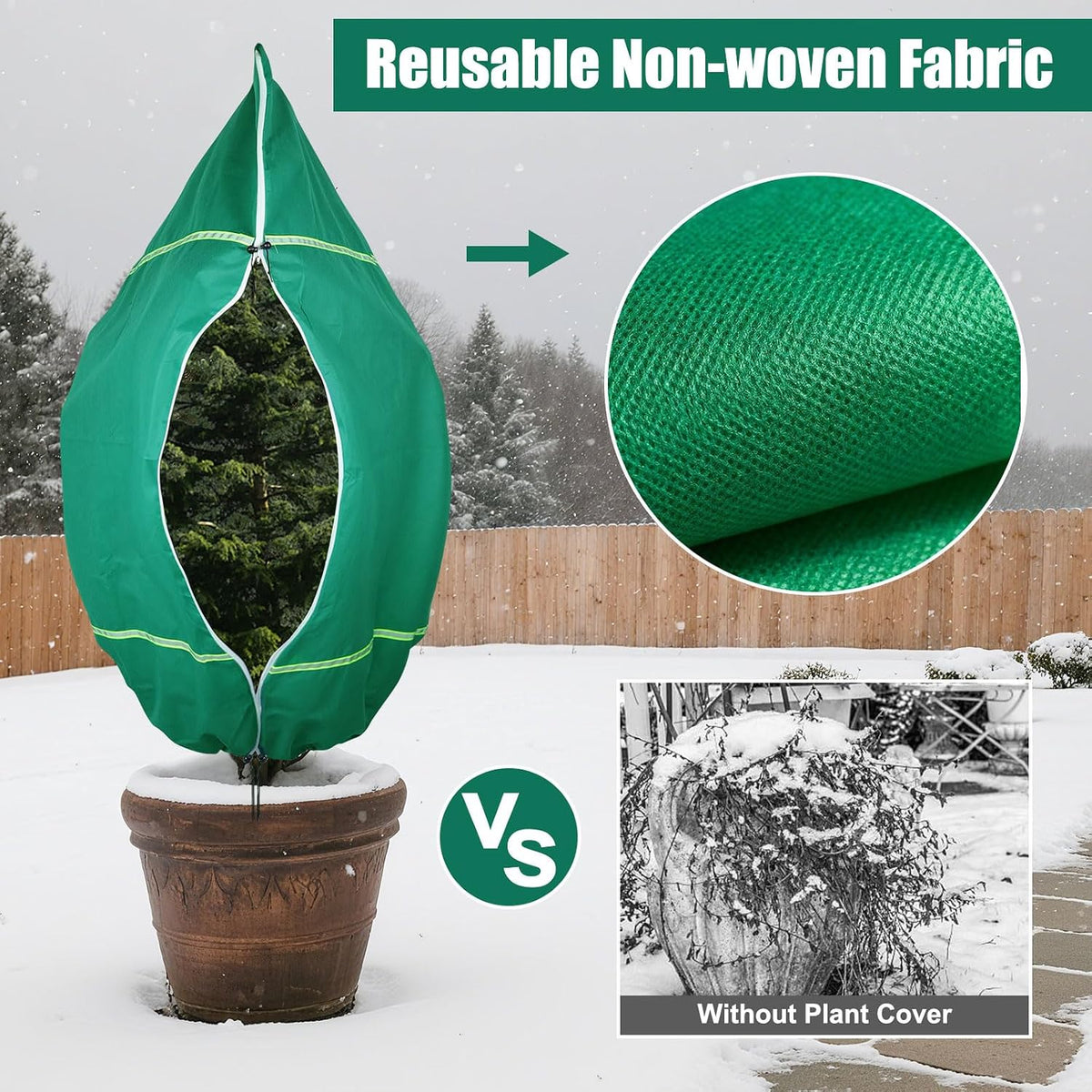 Plant Covers Freeze Protection for Winter, 78x94" Frost Blankets