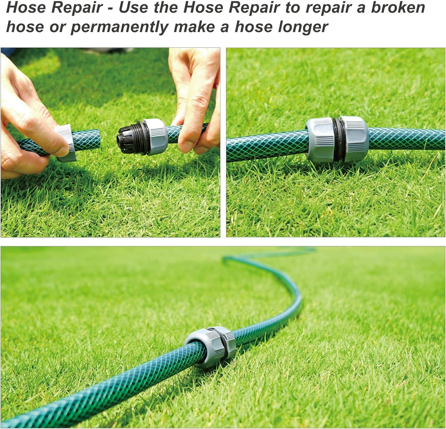 98063 Multi-Adjustable Flex Design Above Ground Irrigation Garden Sprinkler System, Sprinkler & Hose, DIY Plant Watering Set