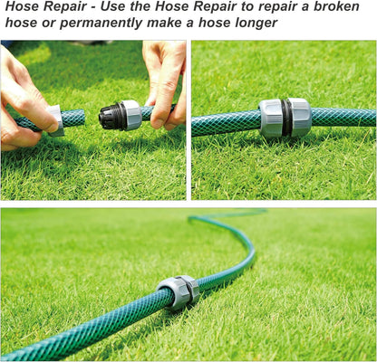 98063 Multi-Adjustable Flex Design Above Ground Irrigation Garden Sprinkler System, Sprinkler & Hose, DIY Plant Watering Set