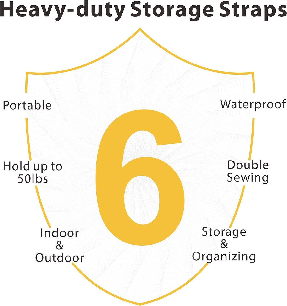2 Pack 28" Extension Cord Storage Straps with Carrying Handle
