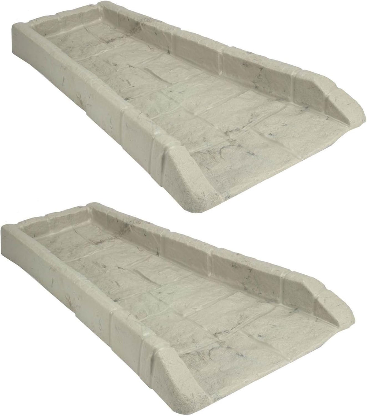 Easy Assembly Downspout Splash Block, Poly Composite, Light Taupe