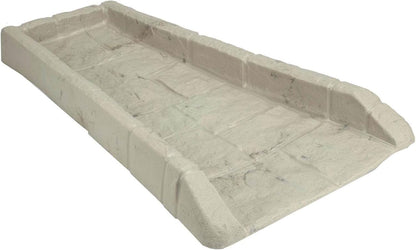 Easy Assembly Downspout Splash Block, Poly Composite, Light Taupe