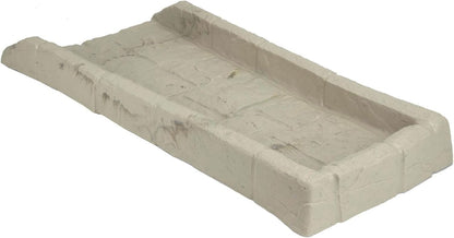 Easy Assembly Downspout Splash Block, Poly Composite, Light Taupe