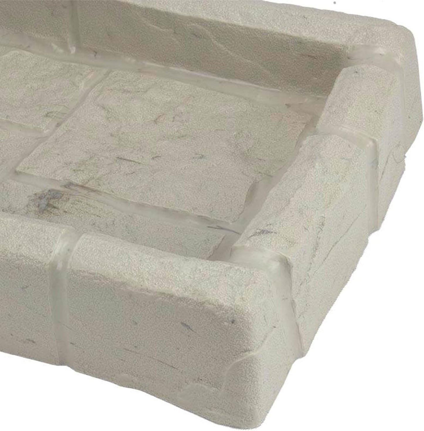 Easy Assembly Downspout Splash Block, Poly Composite, Light Taupe