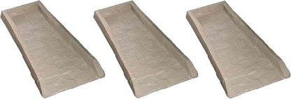 Easy Assembly Downspout Splash Block, Poly Composite, Light Taupe