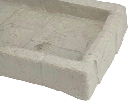 Easy Assembly Downspout Splash Block, Poly Composite, Light Taupe