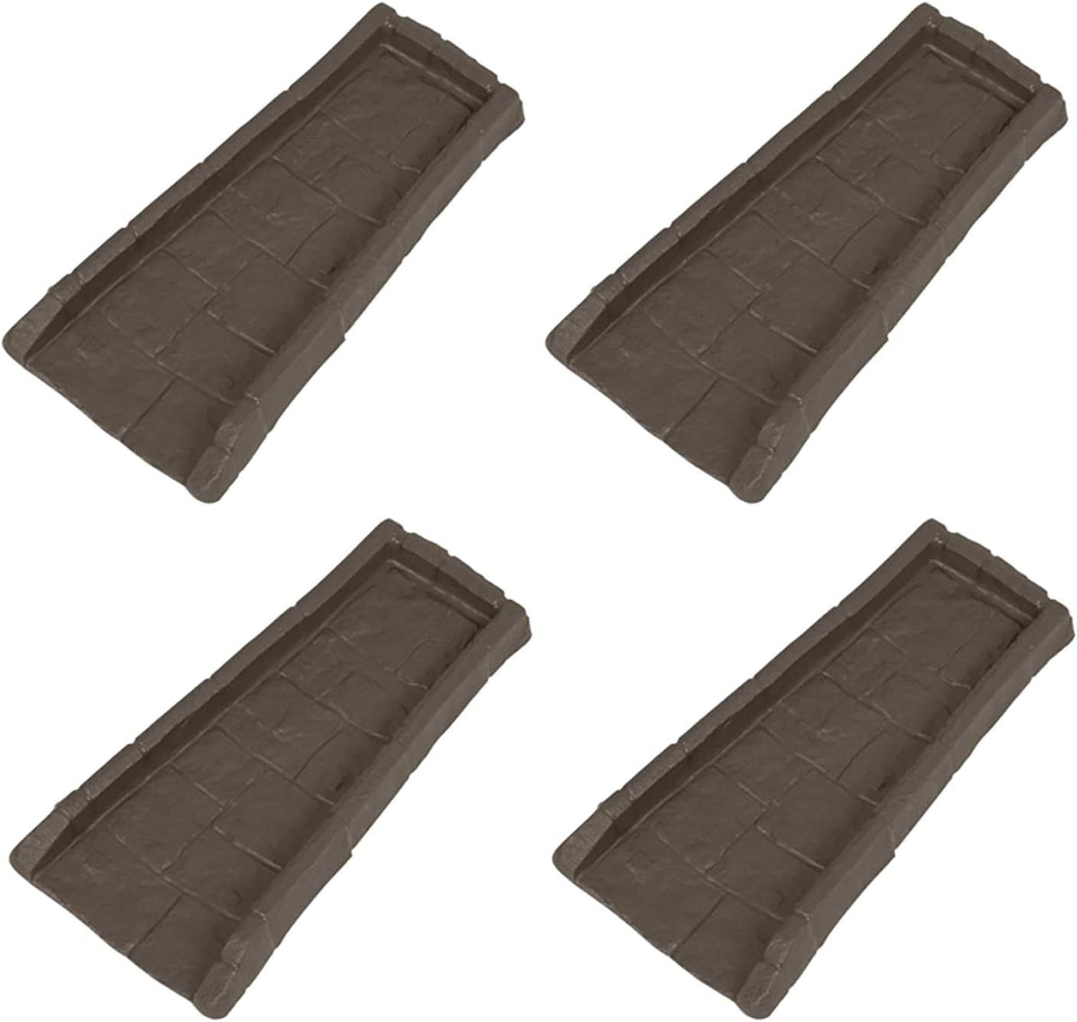 Easy Assembly Downspout Splash Block, Poly Composite, Light Taupe