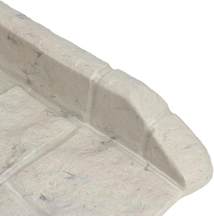 Easy Assembly Downspout Splash Block, Poly Composite, Light Taupe