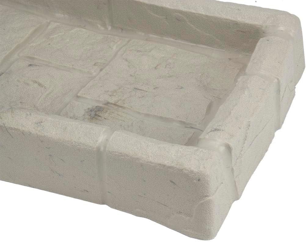 Easy Assembly Downspout Splash Block, Poly Composite, Light Taupe