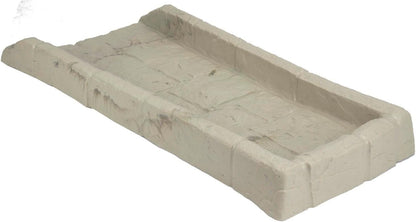 Easy Assembly Downspout Splash Block, Poly Composite, Light Taupe