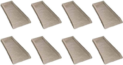 Easy Assembly Downspout Splash Block, Poly Composite, Light Taupe