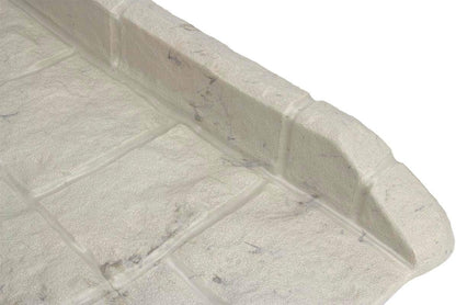 Easy Assembly Downspout Splash Block, Poly Composite, Light Taupe