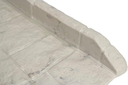 Easy Assembly Downspout Splash Block, Poly Composite, Light Taupe