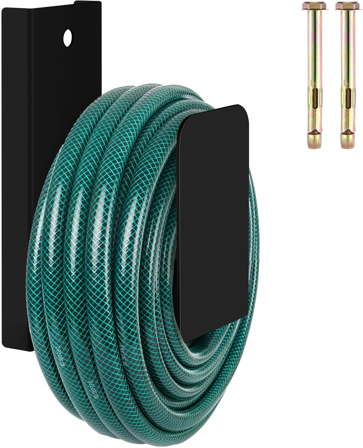 Garden Hose Holder Wall Mount Metal, White