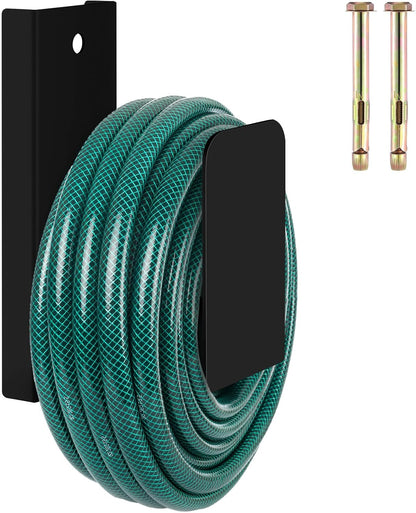 Garden Hose Holder Wall Mount Metal, White
