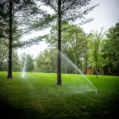 1/2 Inch Zinc Impact Sprinkler, Heavy Duty Lawn Sprinkler Head with Nozzles, Adjustable 0-360 Degree Impulse Watering Sprinklers for Large Coverage Garden Grass Yard Irrigation