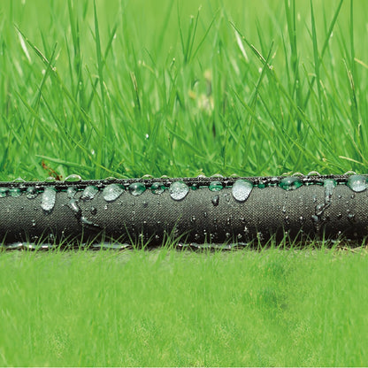Flat Soaker Hose 100 FT for Garden, 100' (50FT x 2) Linkable Consistent Drip Irrigation Hose, Leak-free Dual-layer Design Saving 80% Water Garden System Water Hose with Holes