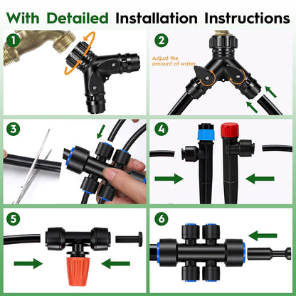 160FT Quick-Connect Drip Irrigation System
