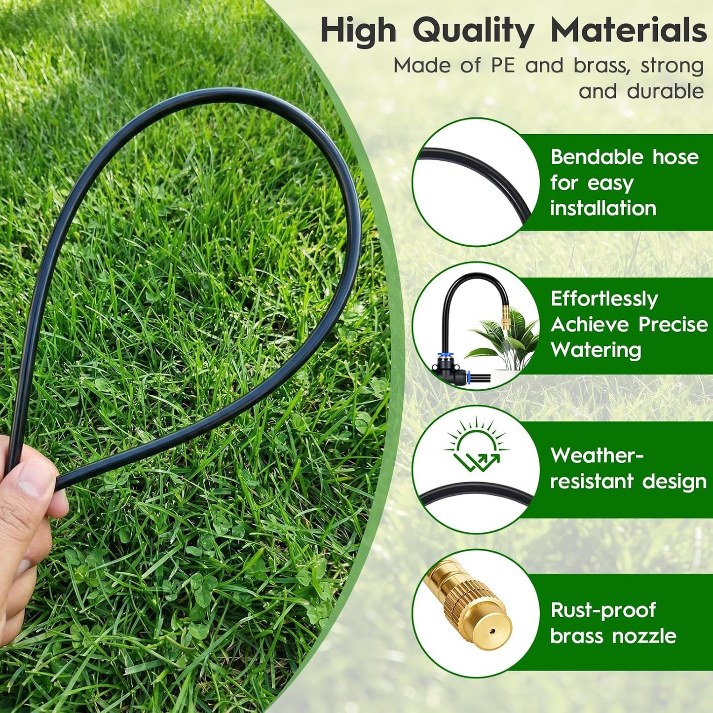 160FT Quick-Connect Drip Irrigation System