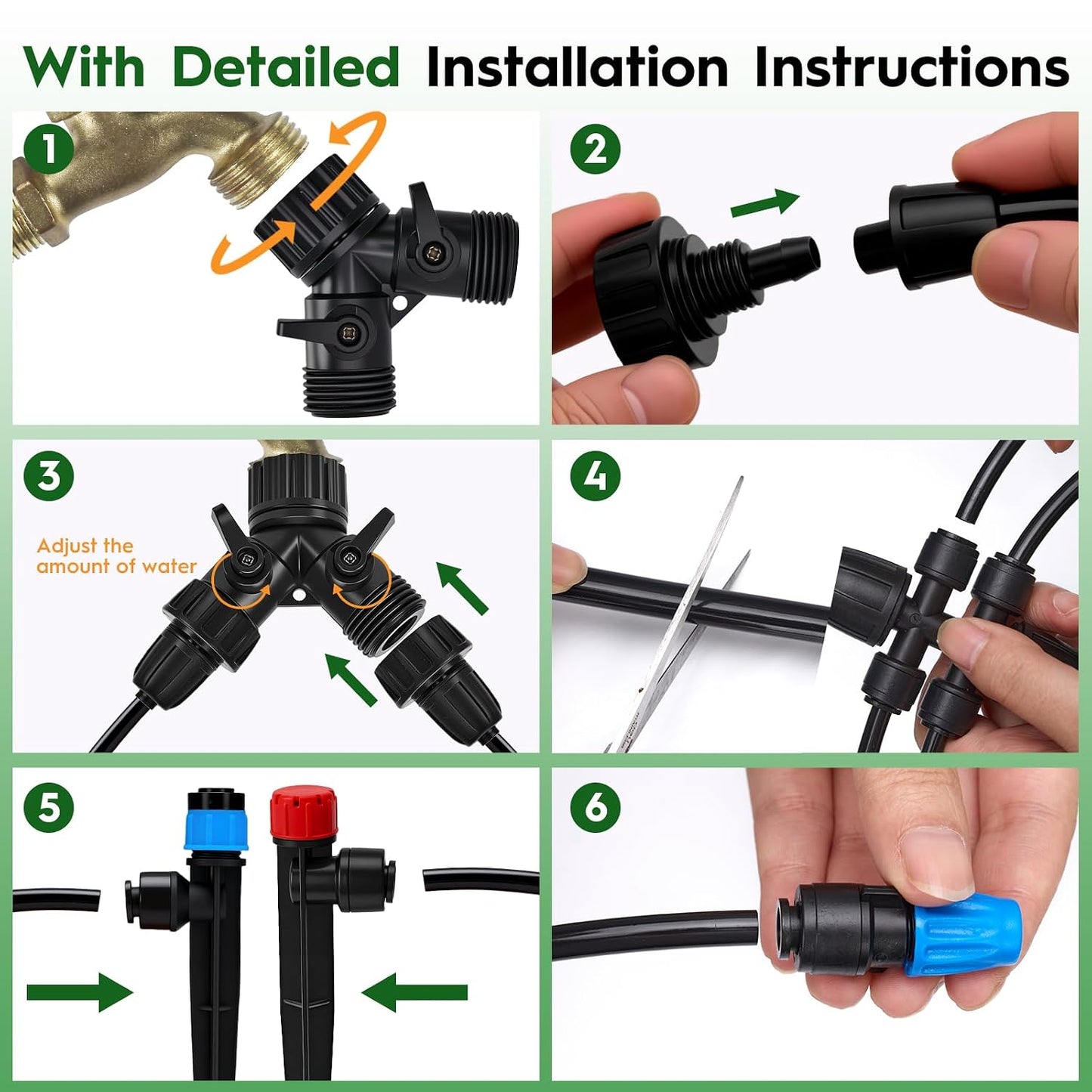 160FT Quick-Connect Drip Irrigation System
