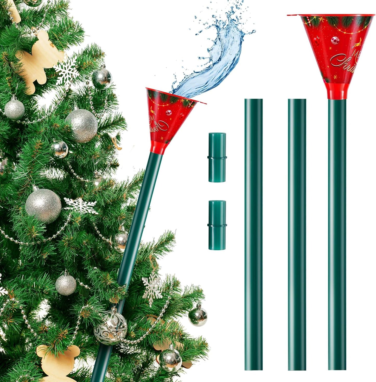 39.3 Inch Christmas Tree Watering Funnel,Christmas Tree Watering System Device,Long Tree Watering Funnel Spout for Indoor Outdoor Xmas Tree