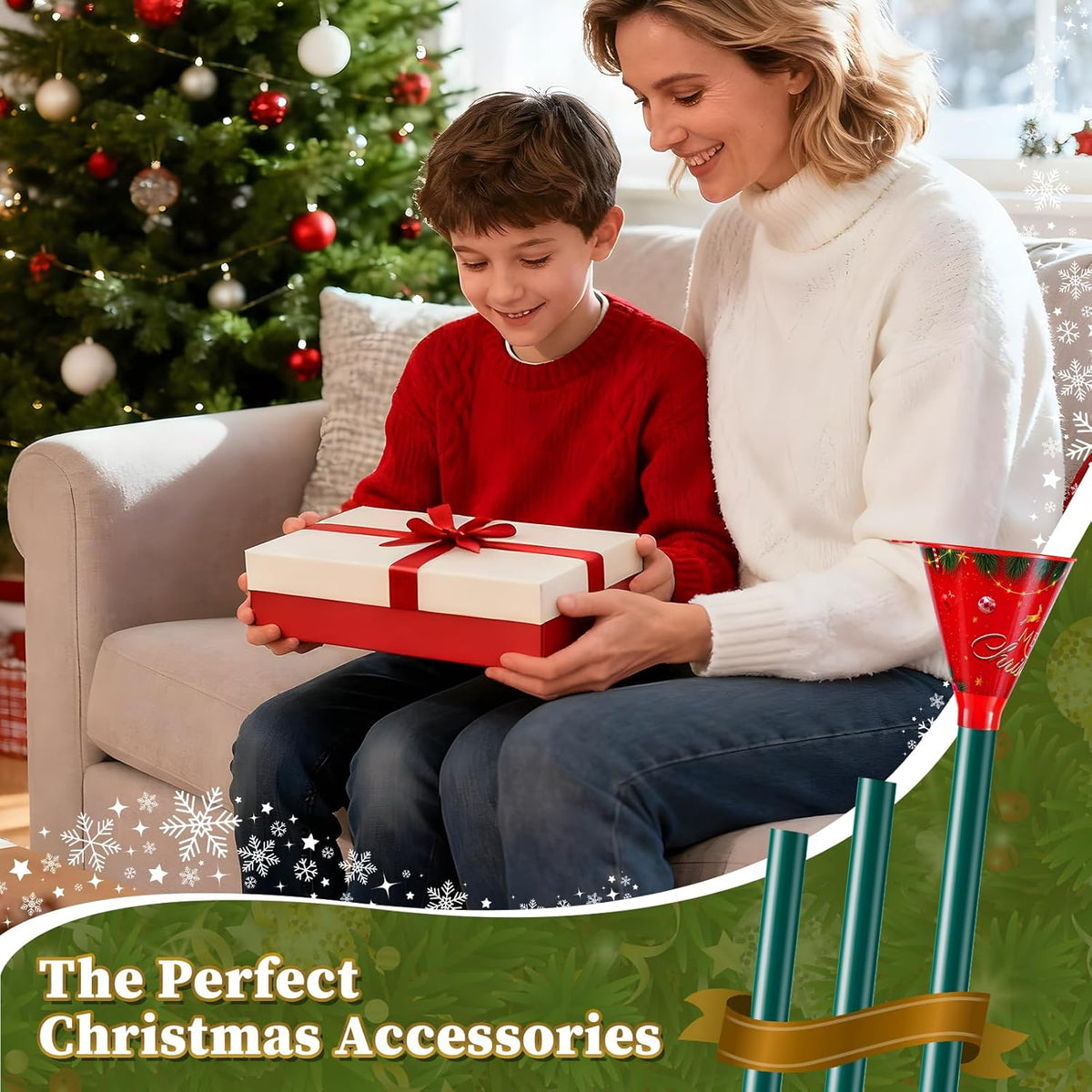 39.3 Inch Christmas Tree Watering Funnel,Christmas Tree Watering System Device,Long Tree Watering Funnel Spout for Indoor Outdoor Xmas Tree