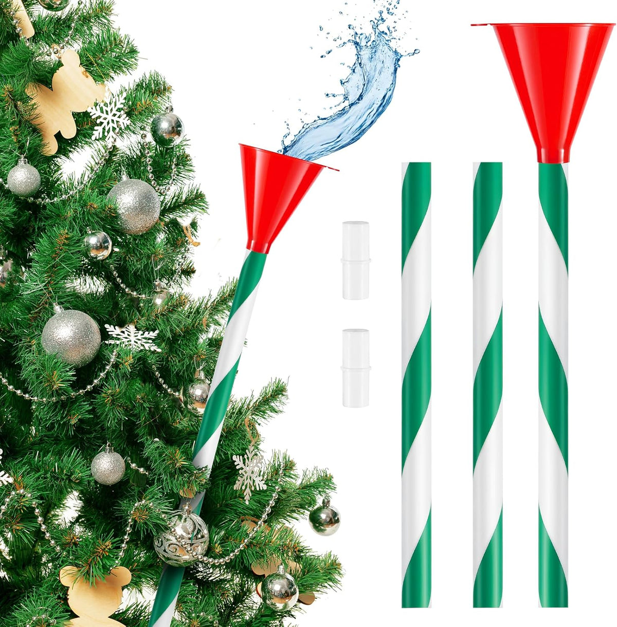 39.3 Inch Christmas Tree Watering Funnel,Christmas Tree Watering System Device,Long Tree Watering Funnel Spout for Indoor Outdoor Xmas Tree