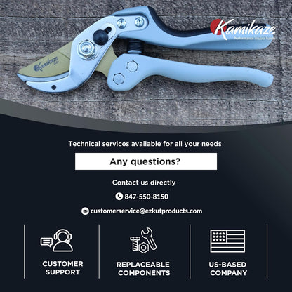 KM1-M FORCE ANVIL SHEAR- ANVIL PRUNER, Pruning Shears. Garden Pruners, Plant Pruners, Pruning Shears, Tefloned Blade Hand Pruner, Universal Garden Clippers great for garden and home