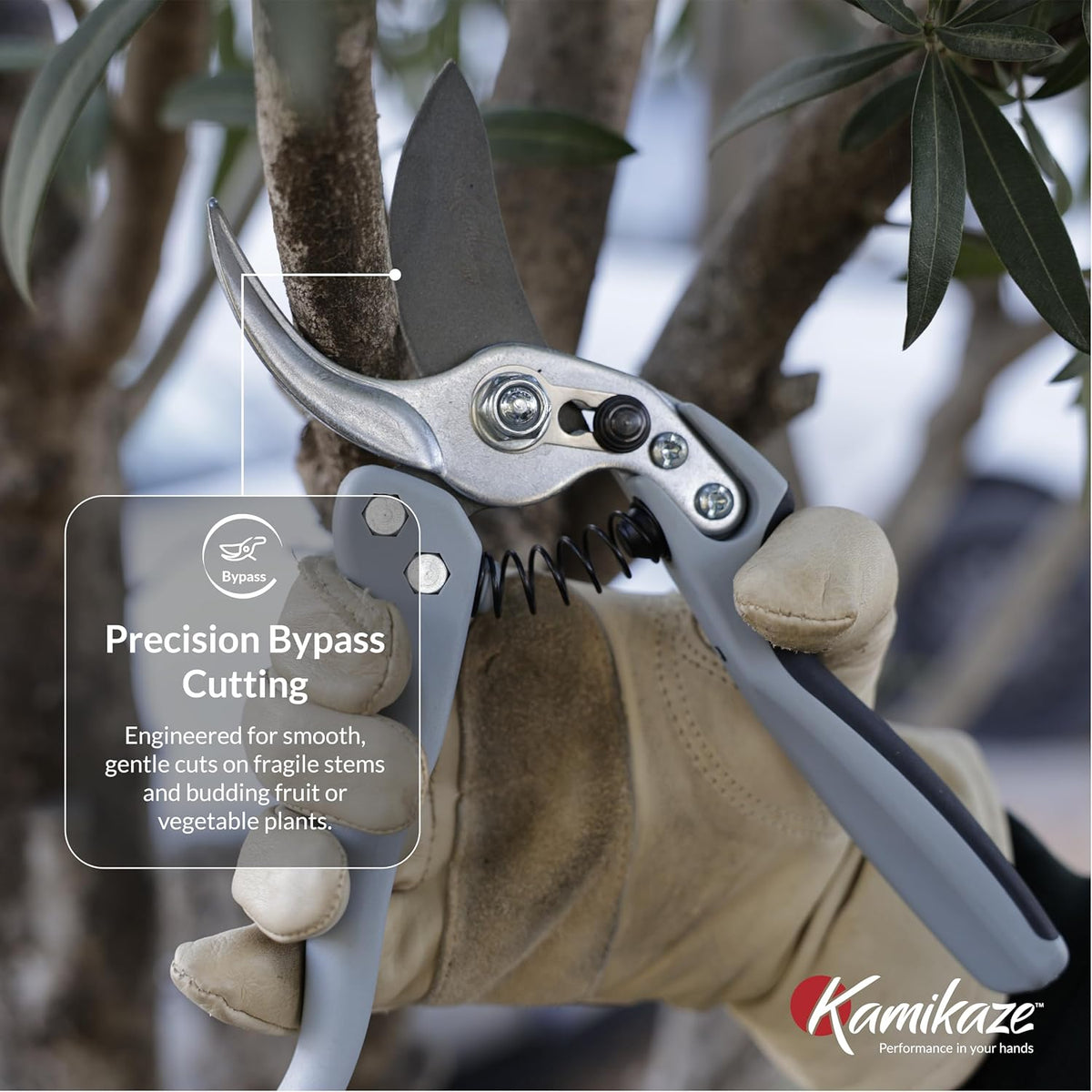 KM1-M FORCE ANVIL SHEAR- ANVIL PRUNER, Pruning Shears. Garden Pruners, Plant Pruners, Pruning Shears, Tefloned Blade Hand Pruner, Universal Garden Clippers great for garden and home