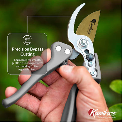 KM1-M FORCE ANVIL SHEAR- ANVIL PRUNER, Pruning Shears. Garden Pruners, Plant Pruners, Pruning Shears, Tefloned Blade Hand Pruner, Universal Garden Clippers great for garden and home