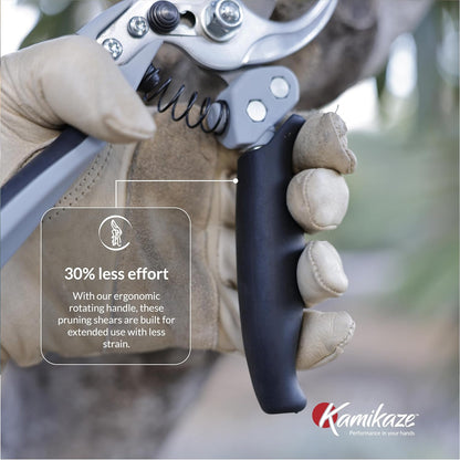 KM1-M FORCE ANVIL SHEAR- ANVIL PRUNER, Pruning Shears. Garden Pruners, Plant Pruners, Pruning Shears, Tefloned Blade Hand Pruner, Universal Garden Clippers great for garden and home