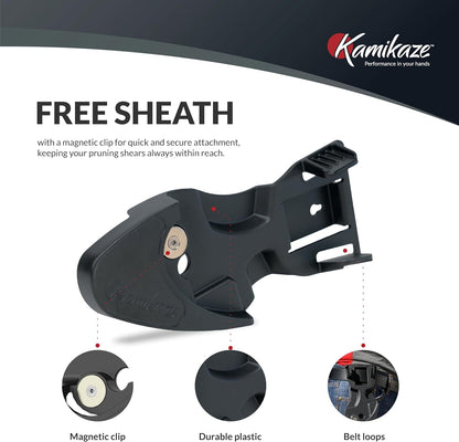 KM1-M FORCE ANVIL SHEAR- ANVIL PRUNER, Pruning Shears. Garden Pruners, Plant Pruners, Pruning Shears, Tefloned Blade Hand Pruner, Universal Garden Clippers great for garden and home