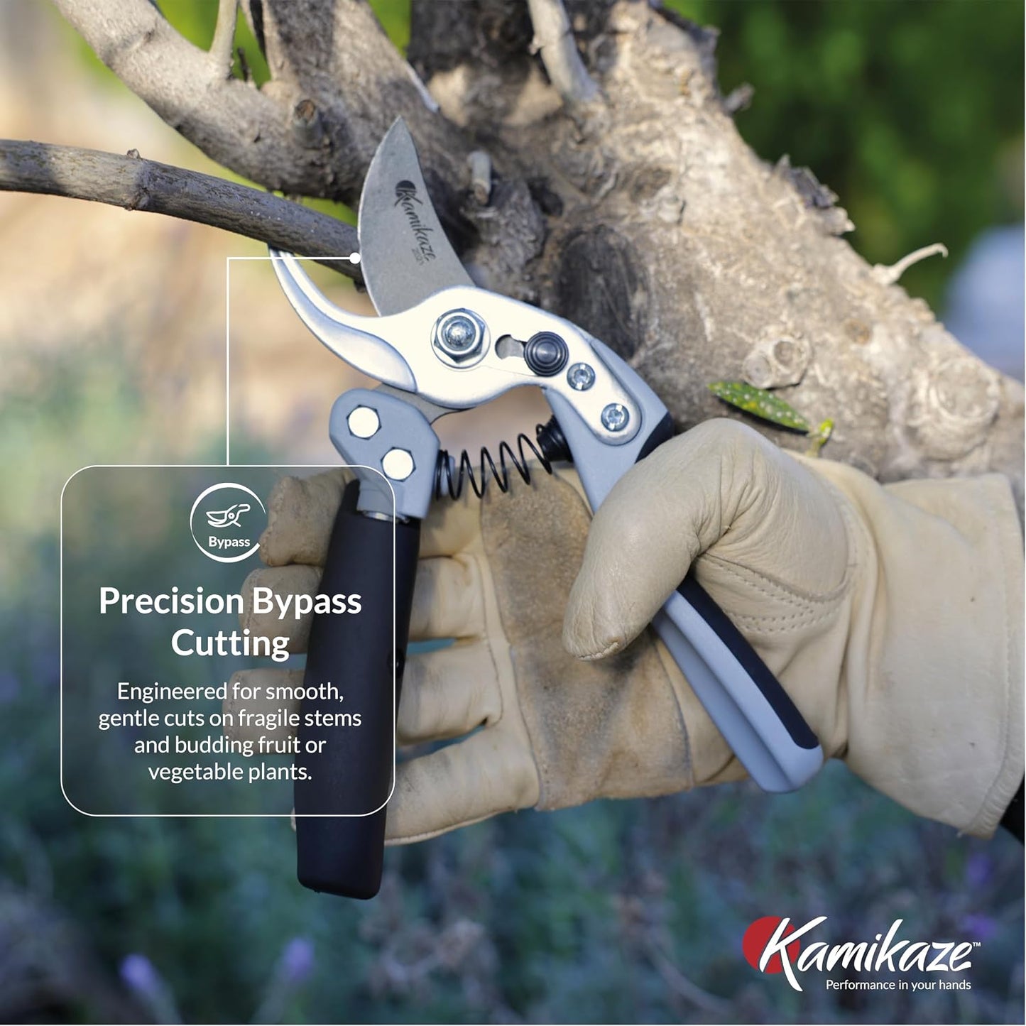 KM1-M FORCE ANVIL SHEAR- ANVIL PRUNER, Pruning Shears. Garden Pruners, Plant Pruners, Pruning Shears, Tefloned Blade Hand Pruner, Universal Garden Clippers great for garden and home