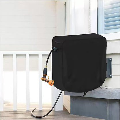 Garden Hose Reel Cover for Glahoden Wacotoya Series 100 ft, Waterproof Outdoor Wall Mounted Hose Reel Protector with Drawstring, Dustproof Windproof Hose Storage Cover,A