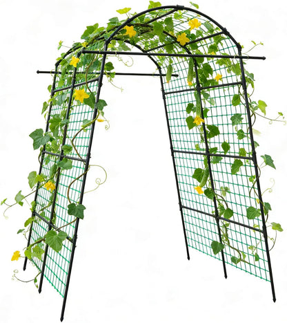 34" x 48" Foldable Metal Cucumber Trellis， for Climbing Plants, Cucumber, Vegetable, Flowers