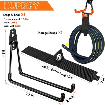 Garage Hooks Heavy Duty, Large Square Wall Hooks