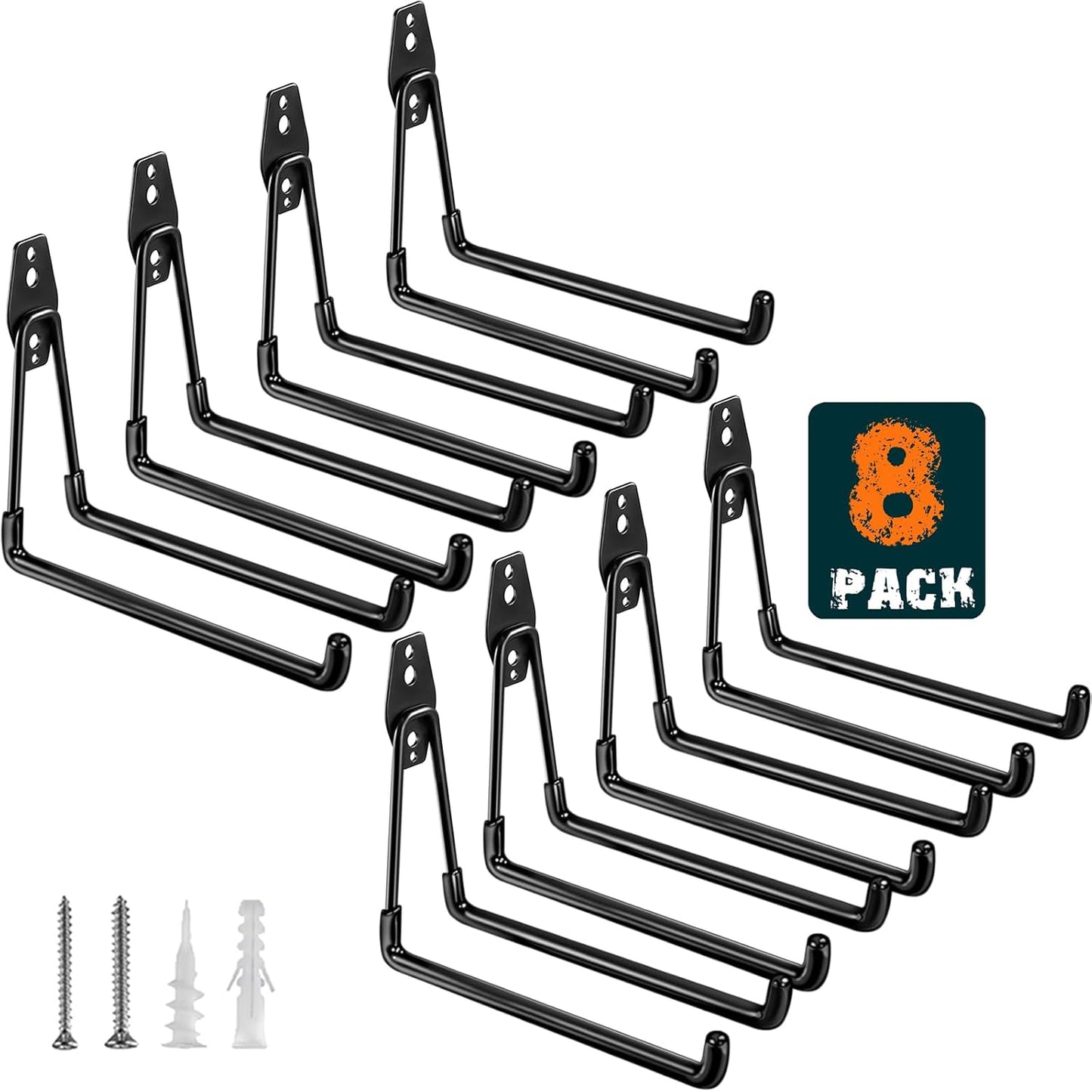 Garage Hooks Heavy Duty, Large Square Wall Hooks