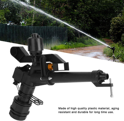 Irrigation Sprinkler, 360° Rocking Arm & Impact Lawn Sprinkler, 1.5in(DN40) to 1in (DN25) Adjustable Female Thread, for Farm, Garden, Yard Watering