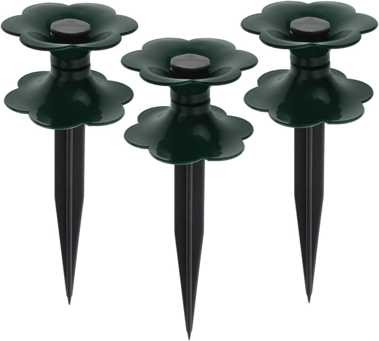 3pcs Garden Hose Guide Stakes 9.8inch Pvc Watering Pipe Winding Wheel Hose Guide Spikes for Flower Bed Plant Protection, Easy Installation