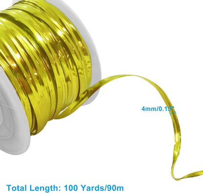 100 Yards Metallic Twist Ties Roll, 4mm, Gold