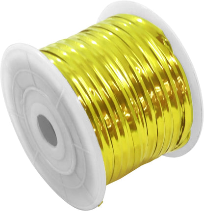 100 Yards Metallic Twist Ties Roll, 4mm, Gold