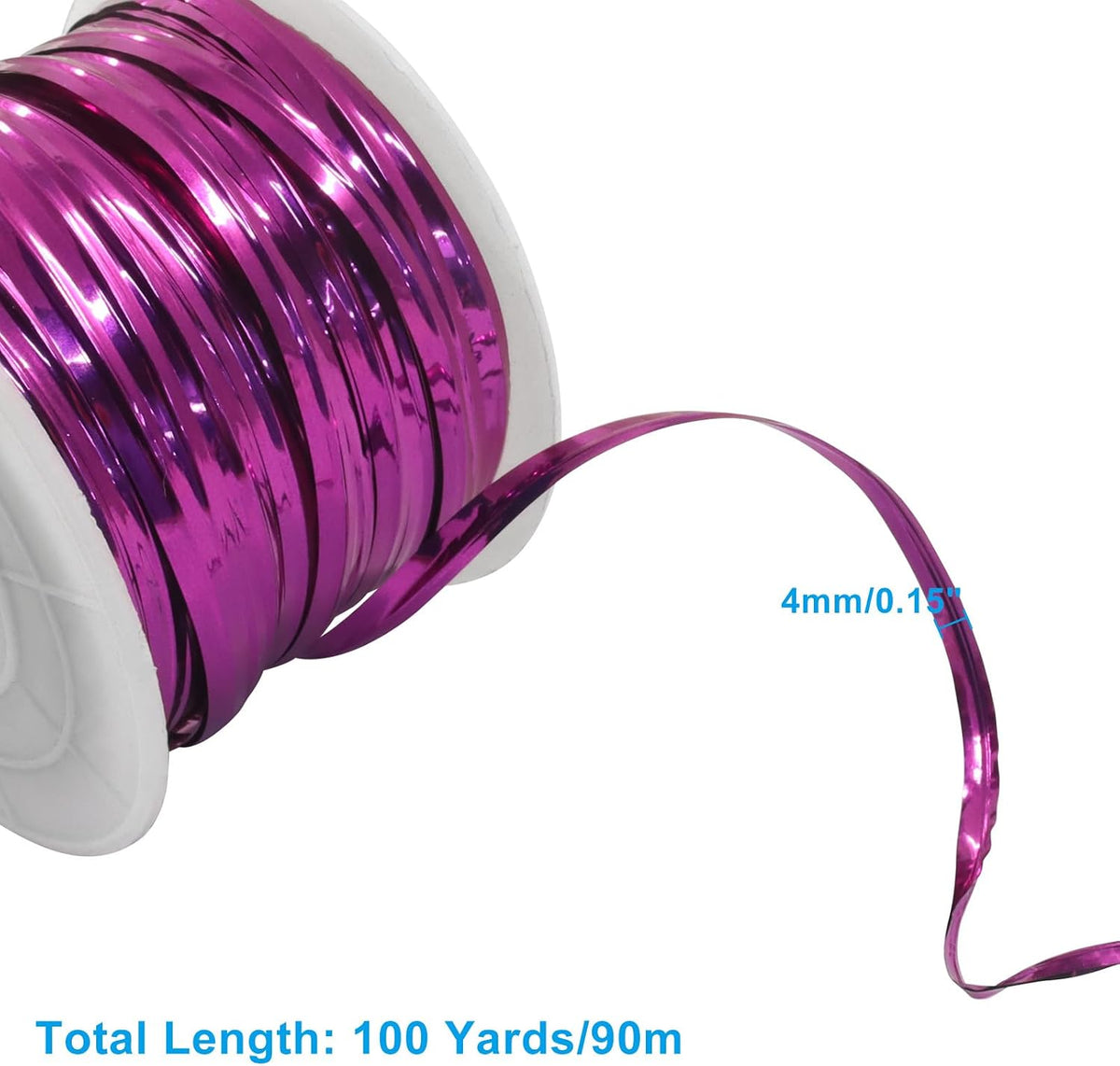 100 Yards Metallic Twist Ties Roll, 4mm, Gold